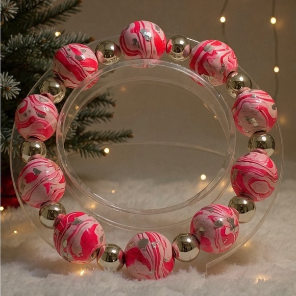 Handmade Polymer Clay Beaded Bracelets – Unique & One-of-a-Kind - Picture 14 of 16